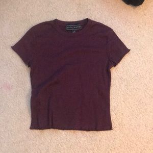 Purple Polly Esther Crop-Top